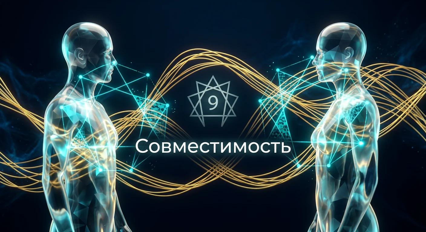 Уровни ценностной и эмоциональной совместимости партнёров по эннеаграмме